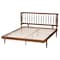 Baxton Studio Calderon Retro-Modern Walnut Brown Finished Wood Queen Size Platform Bed 245-13440-ZORO - alternate 7